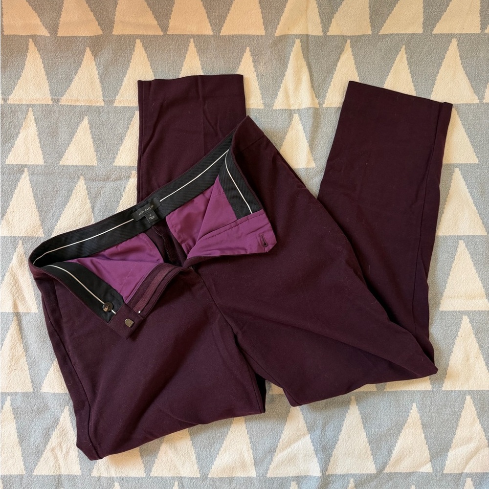 Ann Taylor Maroon / Purple Dress Pants